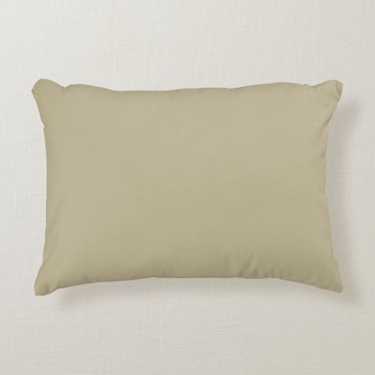 Khaki, Solid Color, Cushion, Modern, Simple アクセントクッション (正面)