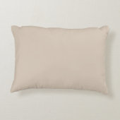 Khaki Solid Color, Cushion, Modern, Simple, Elegan アクセントクッション (裏面)