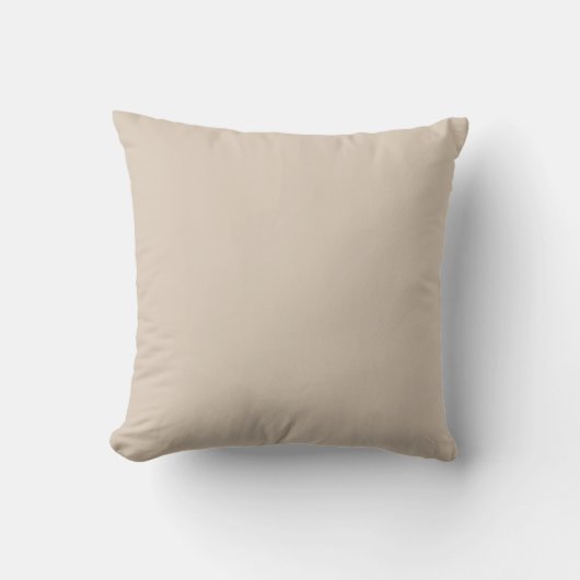 Khaki Solid Color, Cushion, Modern, Simple, Elegan クッション (正面)