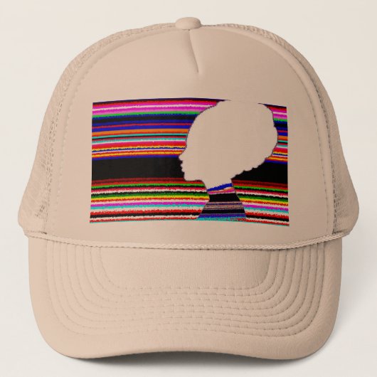 Khaki Spectrum Profile – Pop Art Trucker Cap キャップ (正面)