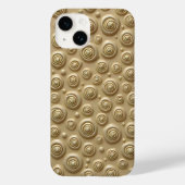 Khaki Textured iPhone Case with Spiral Design Case-Mate iPhoneケース (裏面)