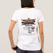 Khanの体育館MMAの女の子のワイシャツ Tシャツ (裏面)