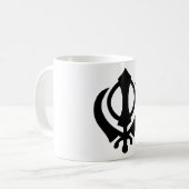 Khandaのシーク教徒の記号 コーヒーマグカップ (正面左)