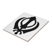 Khandaのシーク教徒の記号 タイル (側面)