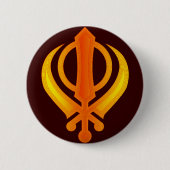 Khanda 缶バッジ (正面)