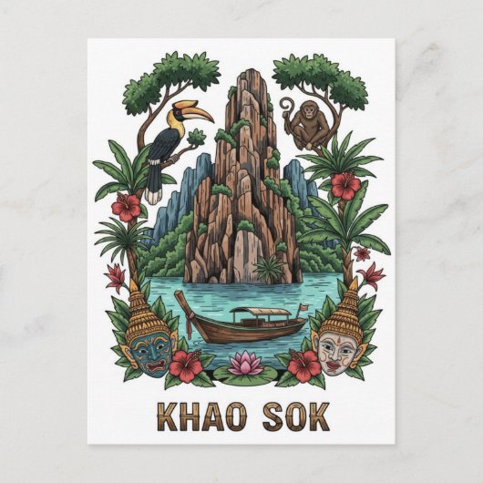 Khao Sok National Park Thailand ポストカード (正面)