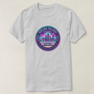 Kharg Island Homes Iran Vaporwave Gray T-Shirt Tシャツ