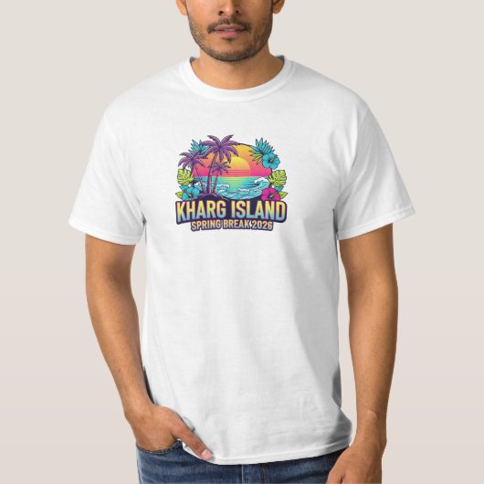 Kharg Island Iran Spring Break 2026 Tee Tシャツ (正面)