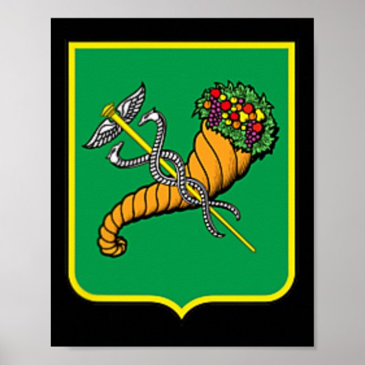 Kharkiv City Flag Ukraine Ukrainian Pride  ポスター (正面)