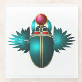 Kherpiライジングサンの神、スカラブト。 ガラスコースター