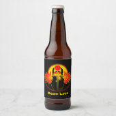 Kherpiライジングサンの神、スカラブト。 ビールラベル (正面)