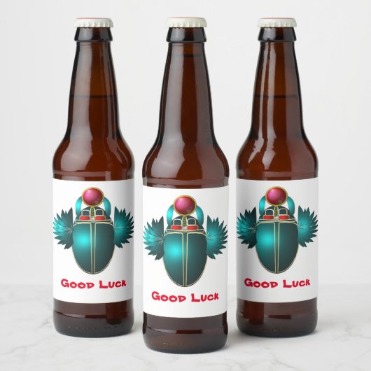 Kherpiライジングサンの神、スカラブト。 ビールラベル (ボトル)