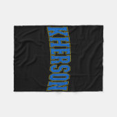 Kherson Ukraine Lovers Patriotic Proud Ukrainian K フリースブランケット (正面(横))