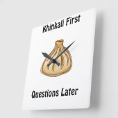 Khinkali スクエア壁時計 (傾斜)