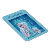 Khione godddess of snow art by Renee Lavoie Holida マグネット (右側)