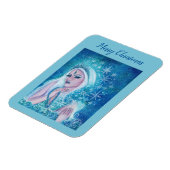 Khione godddess of snow art by Renee Lavoie Holida マグネット (左側)