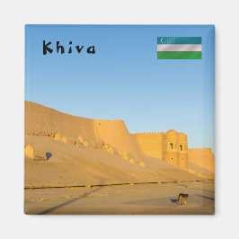Khiva City Wall - Uzbekistan マグネット