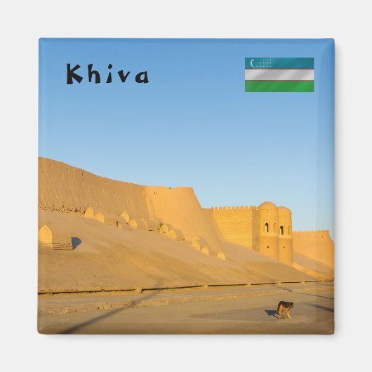 Khiva City Wall - Uzbekistan マグネット (正面)