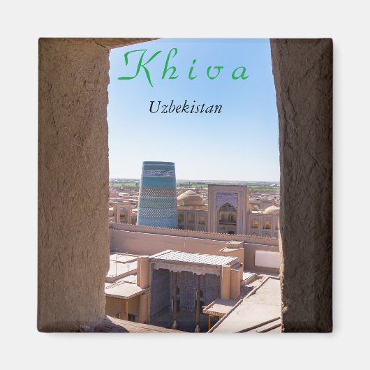 Khiva, Uzbekistan - Kalta Minor Minaret マグネット (正面)