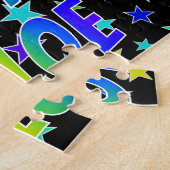 「KHLOE」名、おもしろい「ハッピーバースデー」 ジグソーパズル (側面)