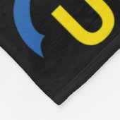 Khmelnytskyi Ukraine National Flag Heart Emblem Cr フリースブランケット (角)