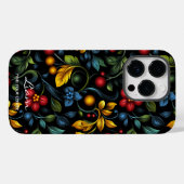 Khokhlomaモダンフローラの色のはっきりしたツイスト Case-Mate iPhoneケース (裏面 (横))