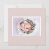 Khole Kardashianインスパイアバラ誕生発表 案内状 (裏面)