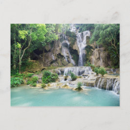 Khoung Si秋、Forest Waterfall、ラオス ポストカード