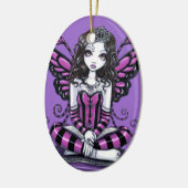 "Khristyn"のピンクのプリンセスの妖精の芸術のオーナメント セラミックオーナメント (左)