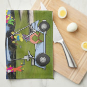 KHSゴルフグリーンはキッチンタオルの前に良い キッチンタオル (四つ折り)