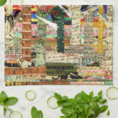 KHSレイヴン狂牛病カラス&ツリー紙アート キッチンタオル (折り畳み)