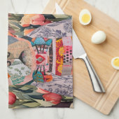 KHS犬&猫ペット養子縁組認識度キッチンタオル キッチンタオル (四つ折り)