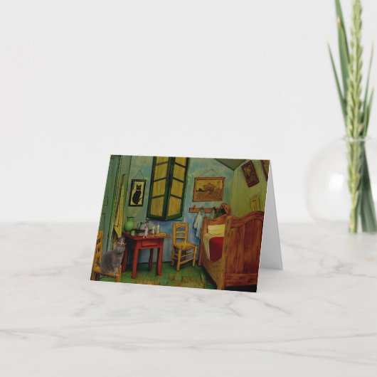 KHS Phinny Greeting Card-Pierce's Cat 3-25 カード (正面)