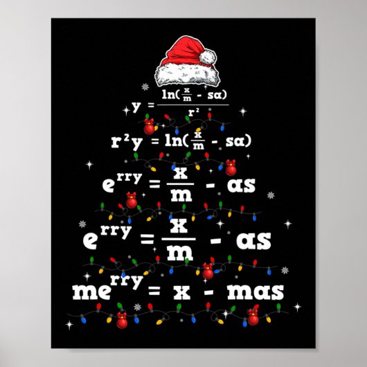 Ki数学先生クリスマスマッチコスチューム数学ロー ポスター (正面)