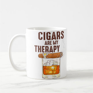 Ki Cigar Smoker Cigars Are My Therapy Bourbon コーヒーマグカップ