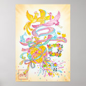 Ki: Elegant Calligraphy "Joy" Art260020006 ポスター (正面)