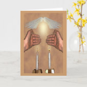 Ki Eshmera Shabbatカード カード (黄色い花)