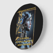 KI im Fokus ラージ壁時計 (傾斜)