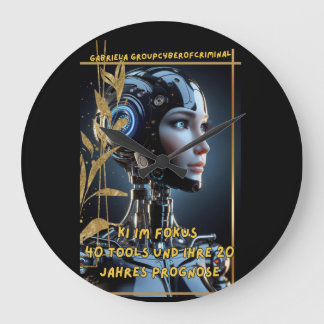 KI im Fokus ラージ壁時計