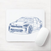 KIAのスティンガー2018年 マウスパッド (マウス)
