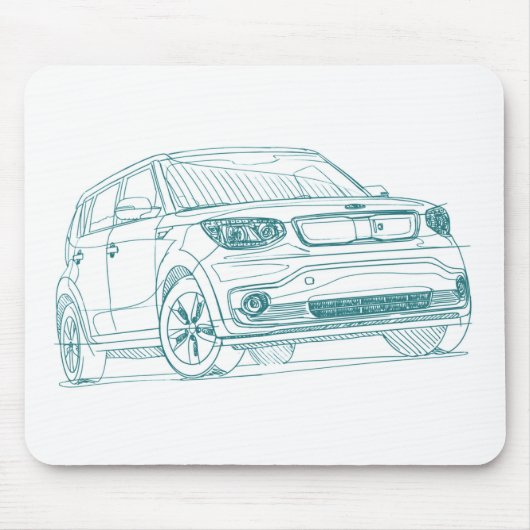 KIAの精神EV 2015年 マウスパッド (正面)