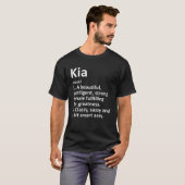 KIA定義パーソナライズされたおもしろいクリスマス名G Tシャツ (正面フル)