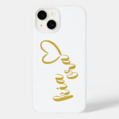 KIA ORA金ゴールドスクリプトKIWIニュージーランドNZ MAORI Case-Mate iPhoneケース (裏面)