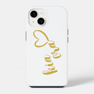 KIA ORA金ゴールドスクリプトKIWIニュージーランドNZ MAORI iPhone 14ケース