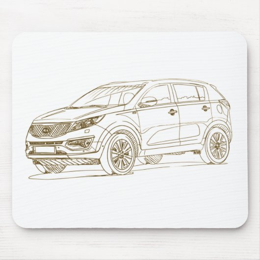 KIA Sportage 2014年 マウスパッド (正面)