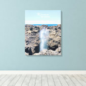 Kiama Blowall NSWオーストラリア キャンバスプリント (インサイチュ (ウッドフロア))