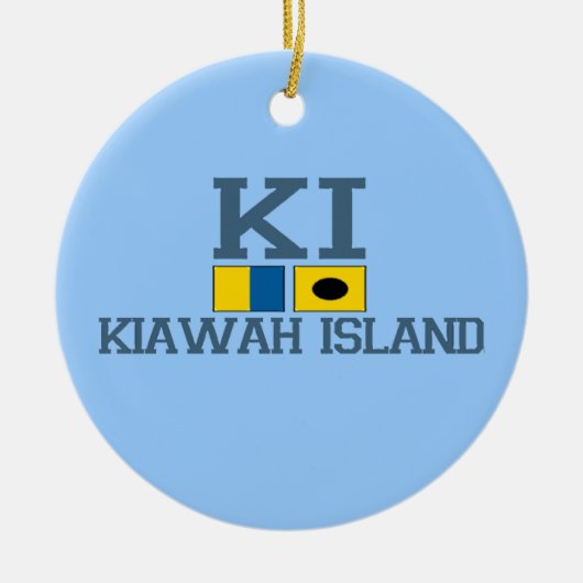 Kiawah Island。 セラミックオーナメント (正面)