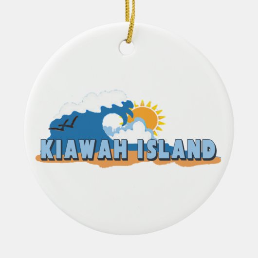 Kiawah Island。 セラミックオーナメント (正面)