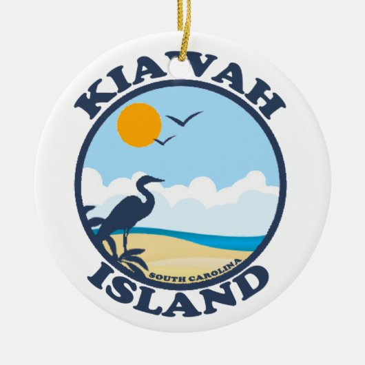 Kiawah Island。 セラミックオーナメント (正面)
