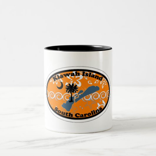 Kiawah Island。 ツートーンマグカップ (中央)